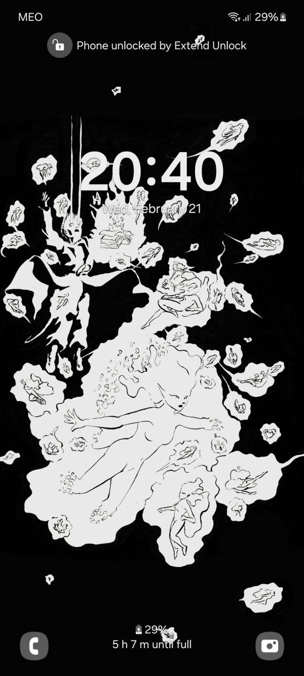 Inktober Fairies Phone Wallpaper