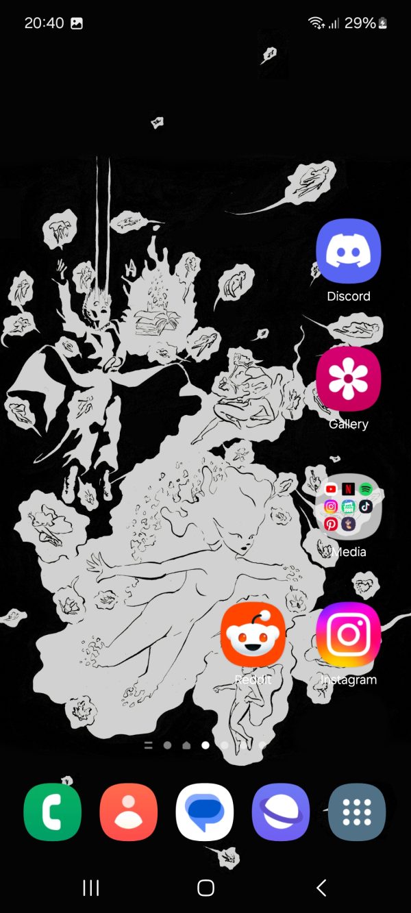 Inktober Fairies Phone Wallpaper - Image 2