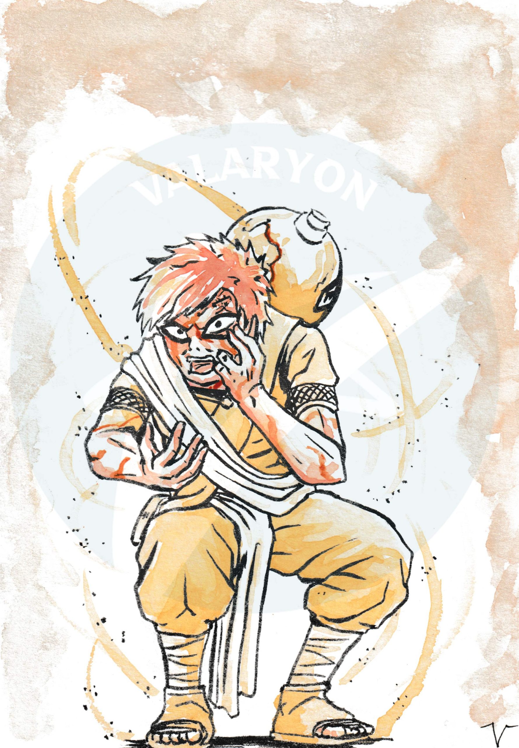 Gaara of the Sand (Naruto Fanart)