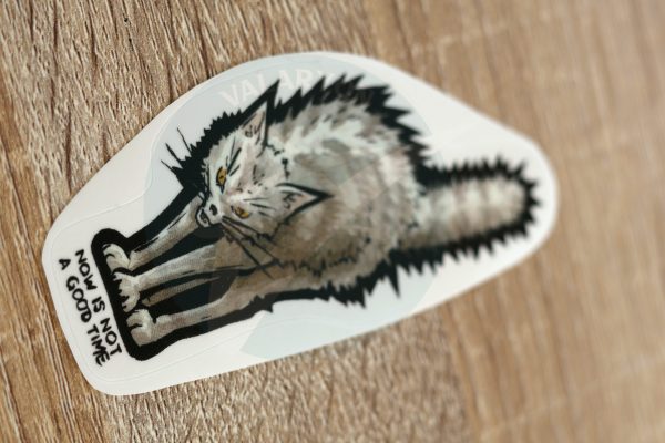 Hissing Cat Acrylic Sticker - Image 6