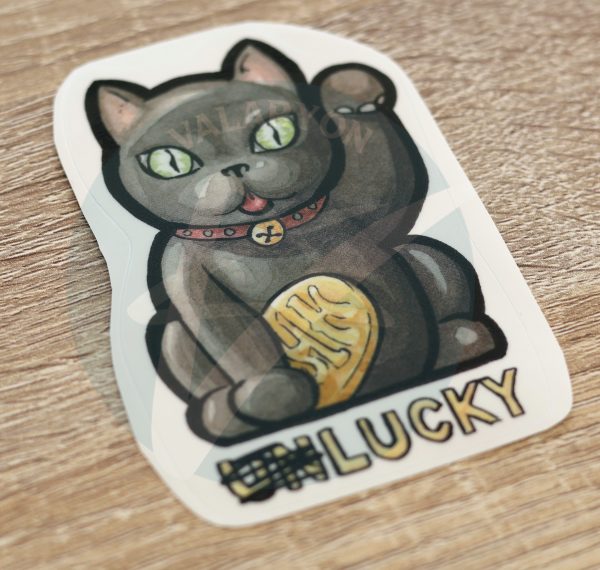 Unlucky Cat Acrylic Sticker - Image 5