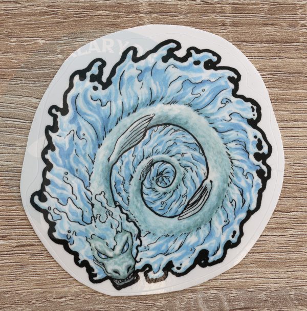 Water Dragon Acrylic Sticker - Image 6