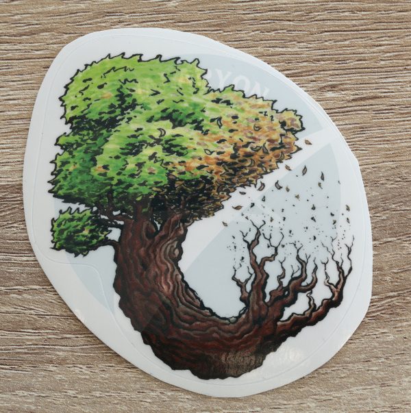 Tree Cycle Acrylic Sticker - Image 5