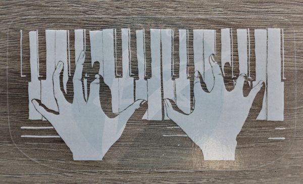 Piano Acrylic Sticker - Image 2