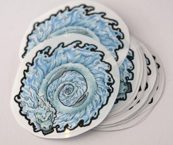 Water Dragon Acrylic Sticker - Image 2