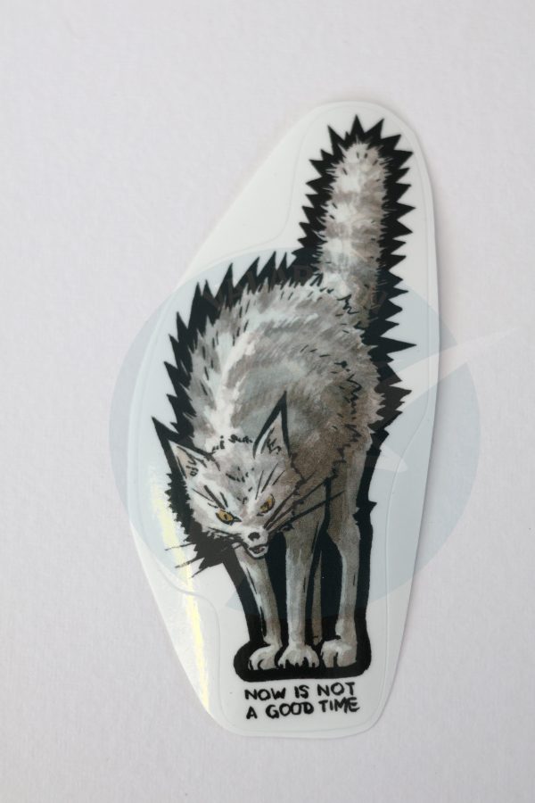 Hissing Cat Acrylic Sticker - Image 3