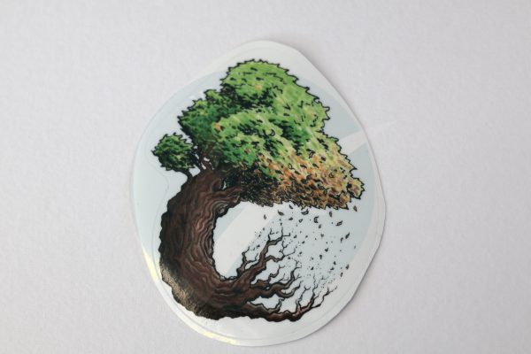 Tree Cycle Acrylic Sticker - Image 4