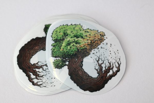 Tree Cycle Acrylic Sticker - Image 3