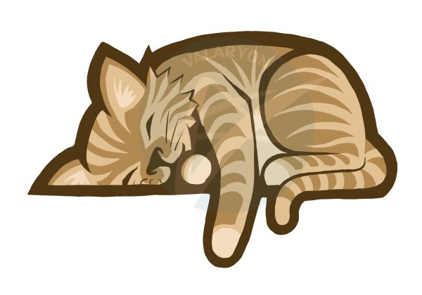 Sleeping Cat Acrylic Sticker