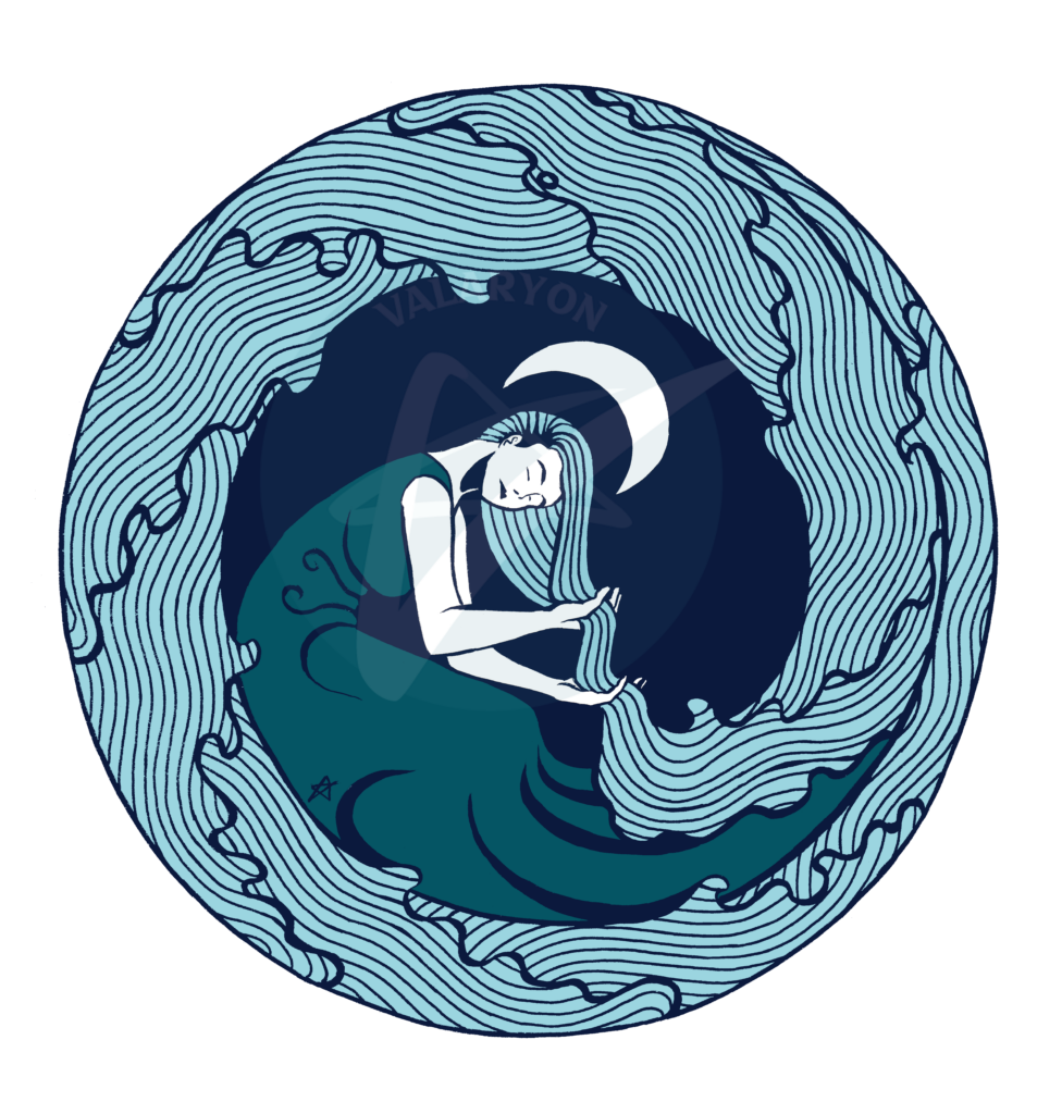 Sea Lady Acrylic Sticker