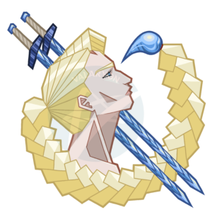 Alba Noveau Acrylic Sticker