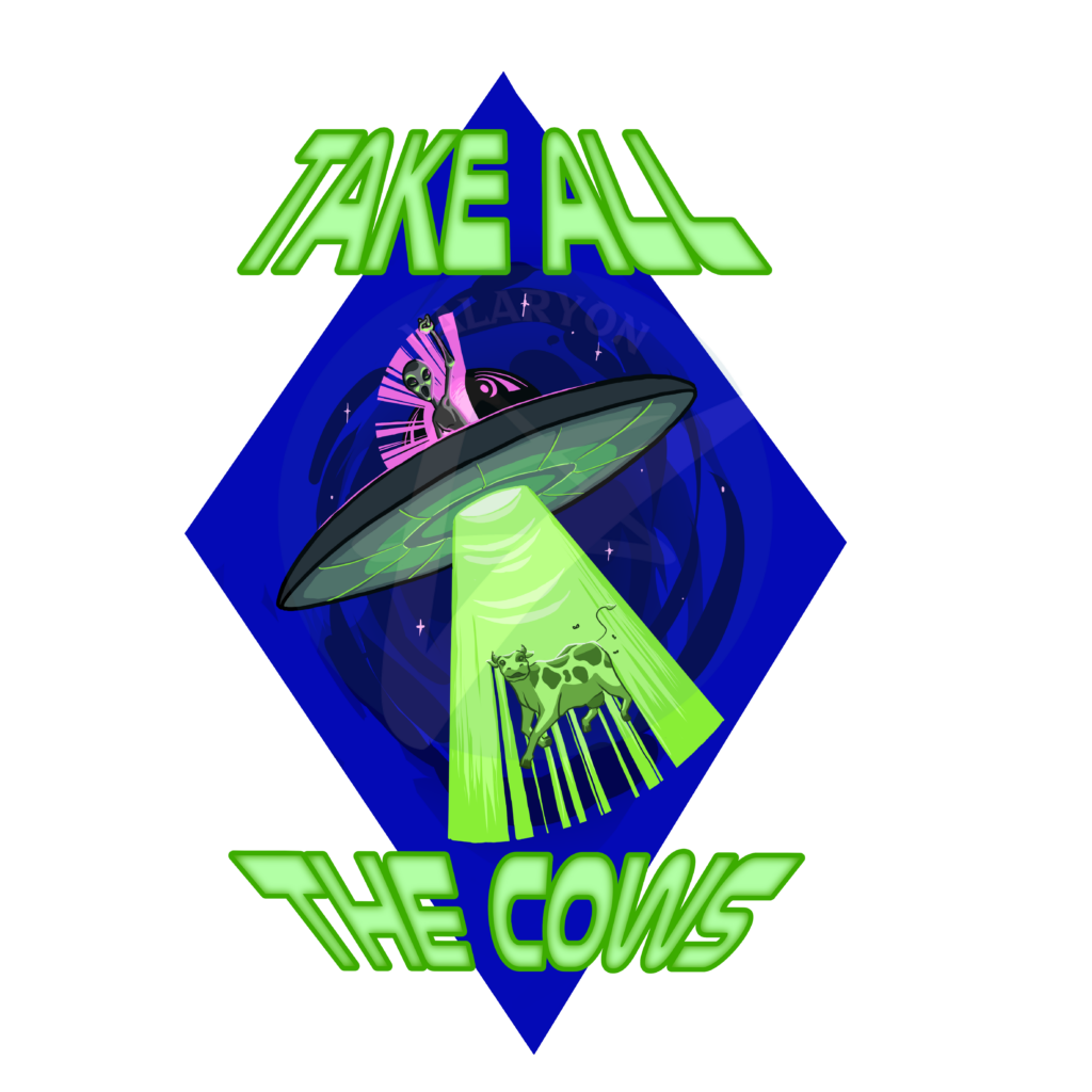 Take All the Cows Acrylic Sticker