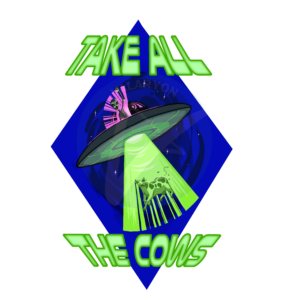 Take All the Cows Acrylic Sticker